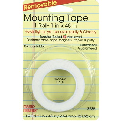 Miller Studio Remarkably Removable Magic Mounting Tape, 1 x 48, White, Bundle of 12 (MIL3238)