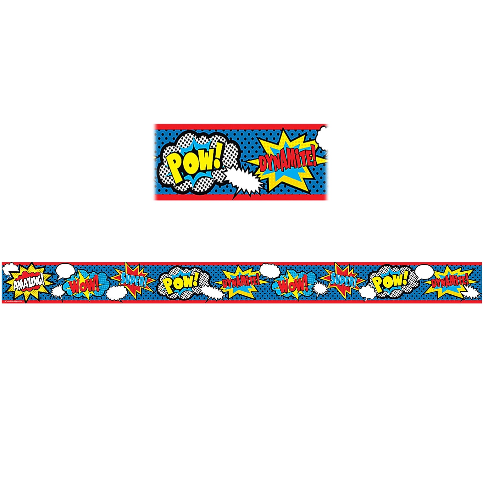 Teacher Created Resources Superhero Straight Border Trim, 37.5 x 3.5, (TCR5586)