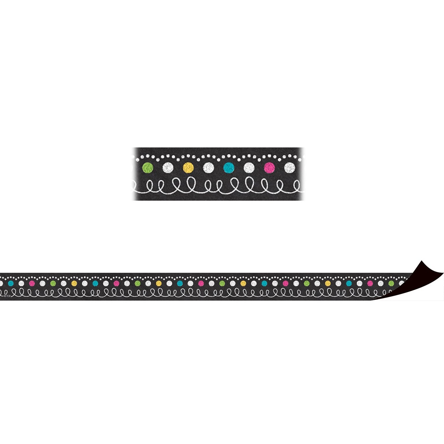 Teacher Created Resources Chalkboard Brights Magnetic Strips (12 x .75)