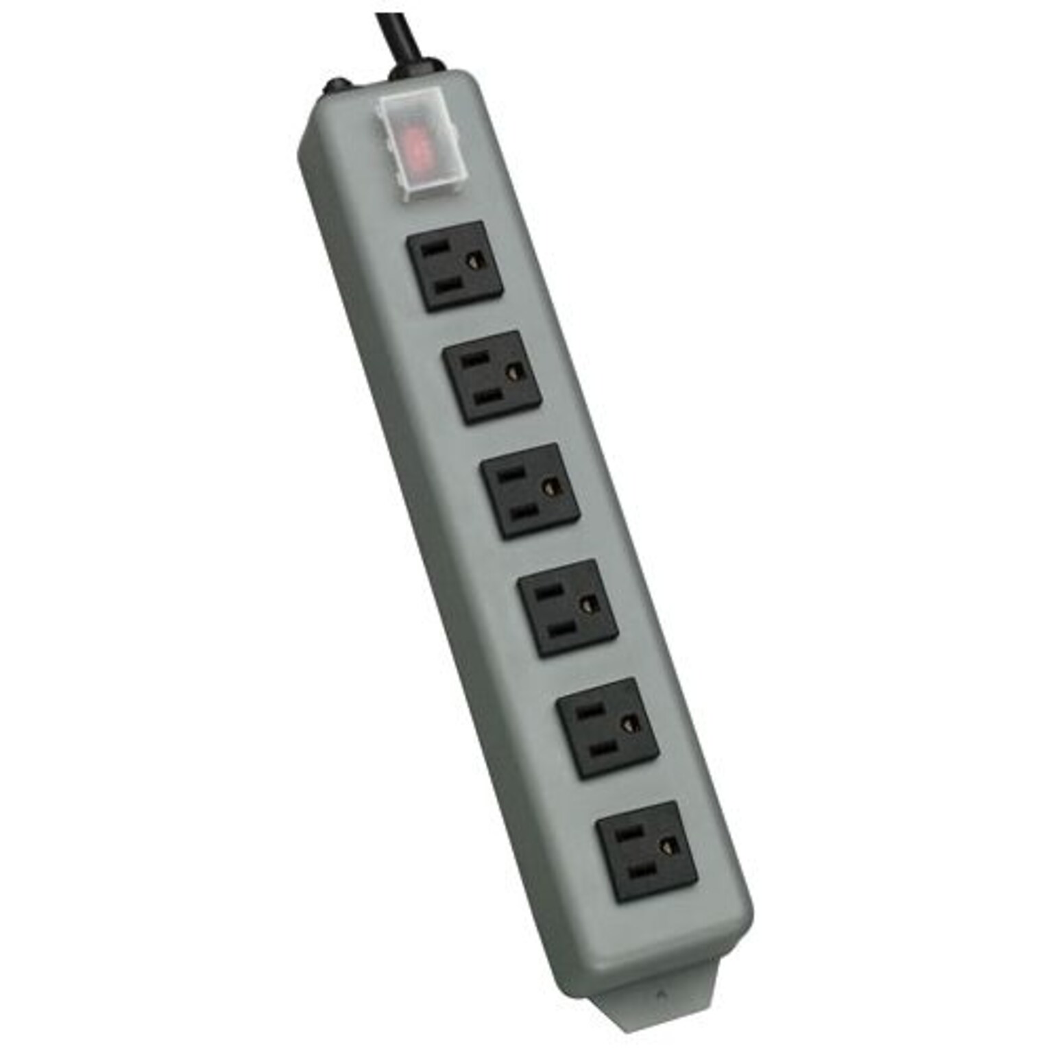 Tripp Lite Waber 15 6-Outlet Industrial Power Strip; Gray/Black (UL24RA-15)