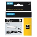 Dymo® 1805436 Color Coded 3/4 Label; White on Black