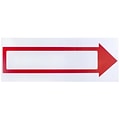 Stake Sign, 6 x 17, Blank White with Printed Red Arrow (098056)