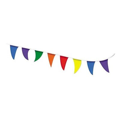 Strung Flags, Pennant, 30, Assorted Bright Colors (098182)