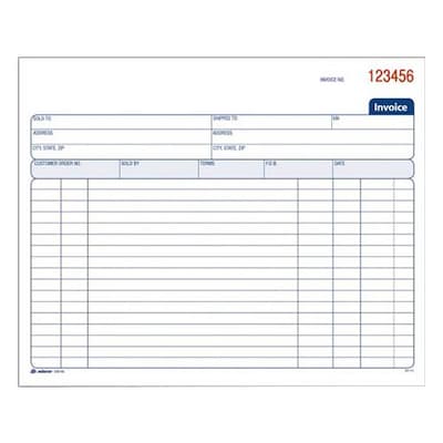 TOPS™ Carbonless Invoice Book, 2-Part, 50 Sheets/Book (D8740)