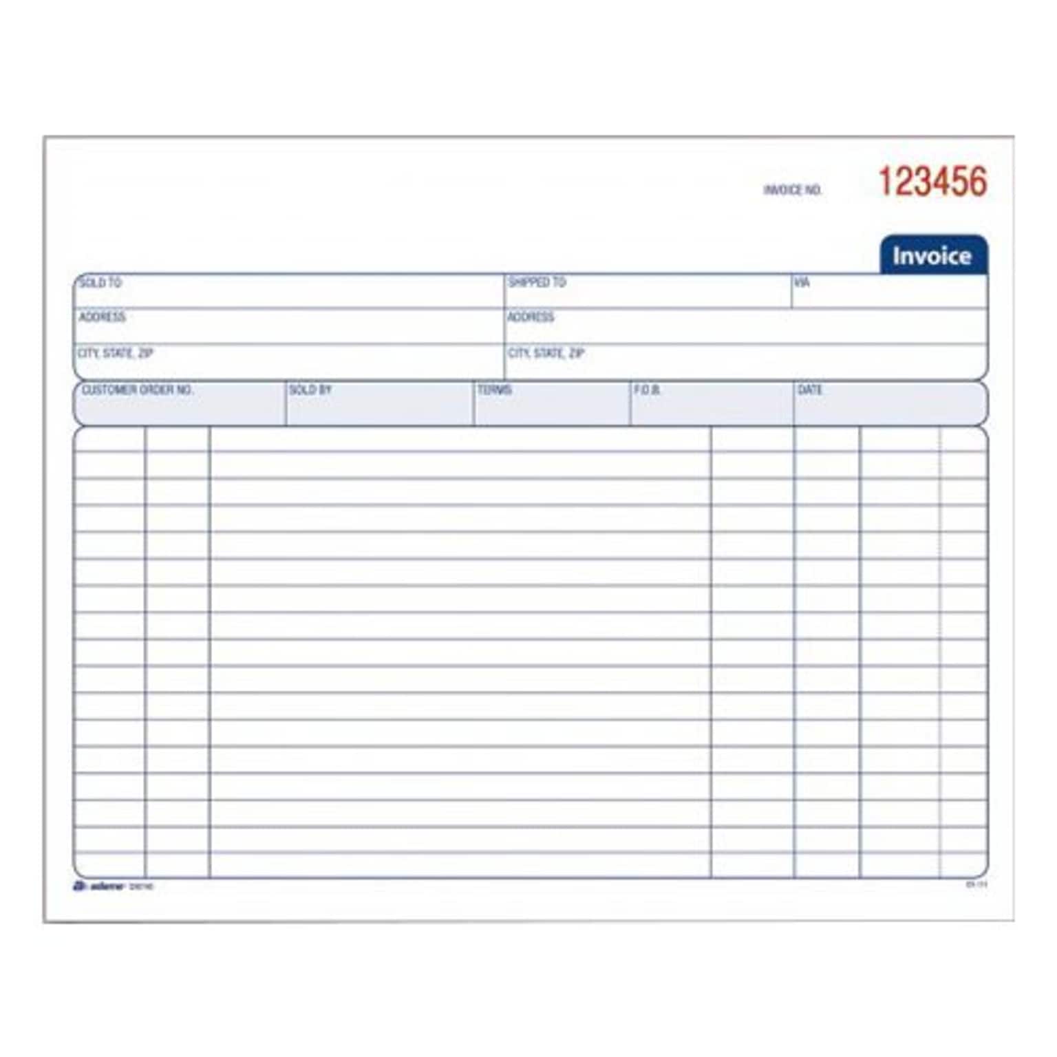 TOPS™ Carbonless Invoice Book, 2-Part, 50 Sheets/Book (D8740)