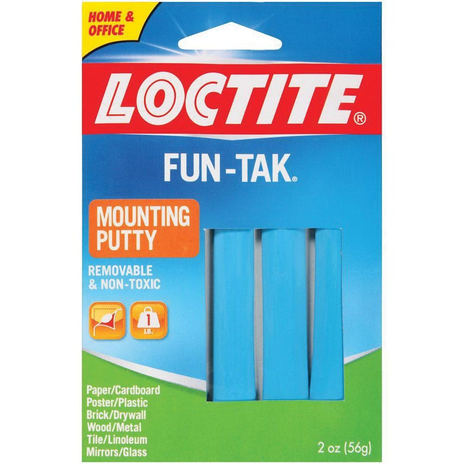 Fun-Tak Mounting Putty, Blue, 2 Oz.