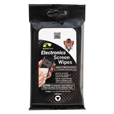Falcon® Dust-Off® Electronic Screen Wipes; 12-Count
