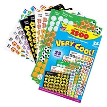 Trend® superShapes Very Cool! Variety Pack Sticker, Multicolor, 2500/Pack (T-46903)