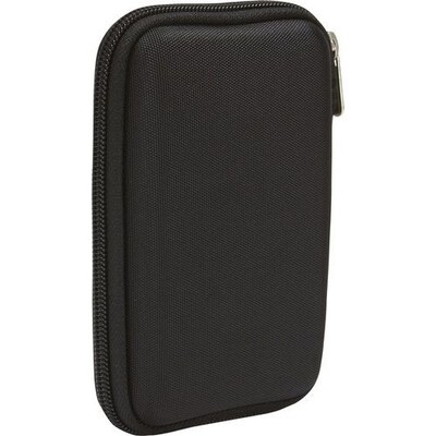 Case Logic Portable Hard Drive Case, Black, 5.75H x 3.75W x 1.6D