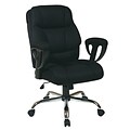 Work Smart EX Series Mesh Executive Chair, Chrome/Black (EX1098-3M)