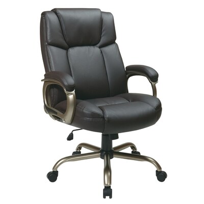 Office Star Work Smart™ Metal Executive Big & Tall Chair, 350 lb. Capacity, Black (ECH12801-EC1)