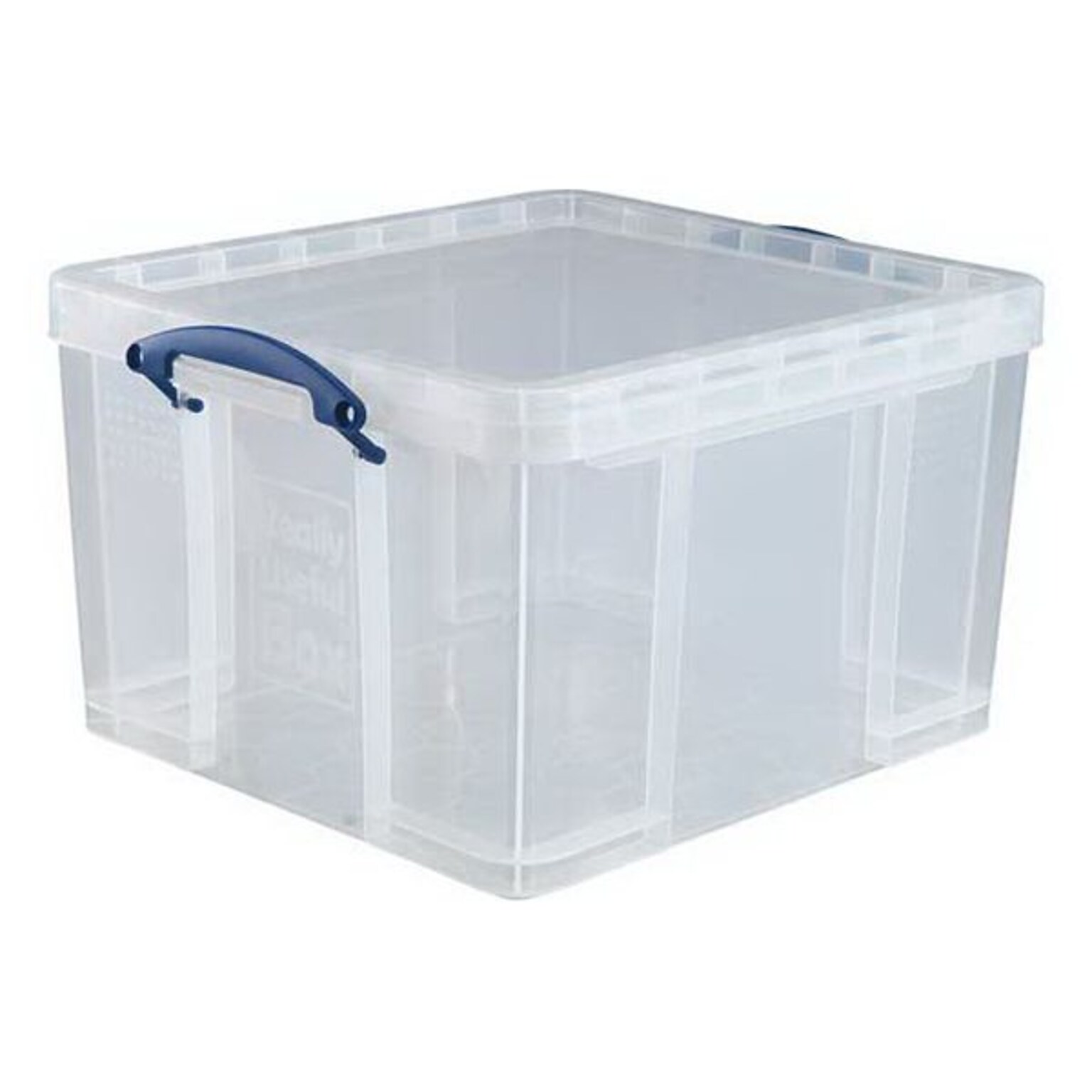 Really Useful Box® 42 Liter Snap Lid Storage Bin, Clear (42L CL)