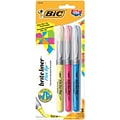 BIC® Brite Liner® Flex Tip Highlighters, Assorted, 3/Pk