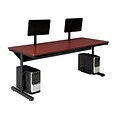 Versa Tables  Basic Dual User 60 x 30 Steel Frame, Laminated Wood  Computer Desk Cherry  (SPB10160300102)