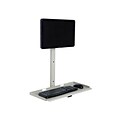 Versa Tables Wall Mount Computer Station Basic Wall Mount Beige Steel