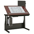 Versa Tables  Laminated Wood  Drafting Table with Electric Lift   72 x 30,  Cherry  (SPB20472300102)