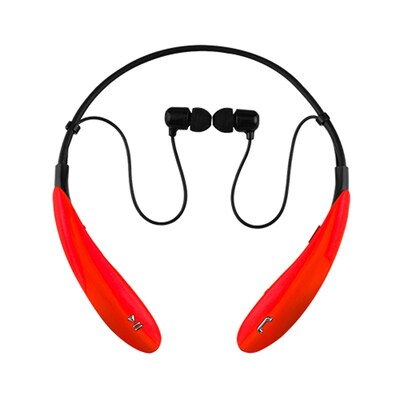 Supersonic iq-127bt-red Earbuds Headphones with Mic; Red