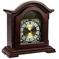 Bedford Mantel Clock with Chimes; Redwood Solid Oak (bed-6003)