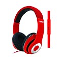 Naxa BACKSPIN Pro NE-943 Wireless Stereo Headphones, Red (NE943RED)