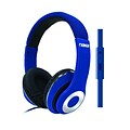 Naxa ne-943-blue Over-Ear Headphones with Mic; Blue
