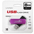 Unirex 8GB 50 Mbps Read/20 Mbps Write USB 3.0 Flash Drive, Purple (usft-308s)