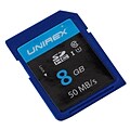 Unirex uss-085s Memory Card, Class 10 (UHS-1), 8GB, SDHC