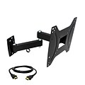 MegaMounts Full-Motion Wall TV Mount with HDMI Cable; 55 lbs. (gml622-hdmi-bndl)