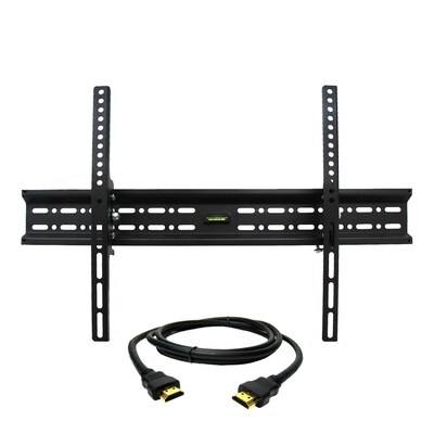 MegaMounts Tilt Wall TV Mount with HDMI Cable; 130 lbs. (gmpt646-hdmi-bndl)