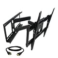 MegaMounts Full-Motion Wall TV Mount with HDMI Cable; 100 lbs. (gmw643-hdmi-bndl)