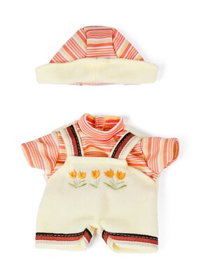 Miniland Educational Yellow Stroll Suit with Tulips 8 1/4", Yellow (31964)