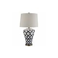 Aurora Lighting 1-Light Incandescent Table Lamp - Blue and White (STL-CST079470)