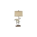Aurora Lighting 1-Light Incandescent Table Lamp - White and Grey (STL-CST021134)