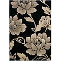 Rizzy Home Bay Side Collection 100% Heat-Set Polypropylene Rug,  67x96 Black (BYSBS358800066796)