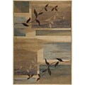 Rizzy Home Bellevue Collection 100% Heat-Set Polypropylene Rug,  92 x 126 Tan/Khaki (BLVBV320100049216)