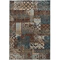 Rizzy Home Bellevue Collection 100% Heat-Set Polypropylene Rug,  53 x 77 Multi-Colored (BLVBV369800545377)