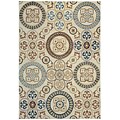 Rizzy Home Carrington Collection 100% Polypropylene 67x96 Ivory (CGCCG480200376796)