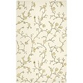 Rizzy Home Country Collection New Zealand Wool Blend 5x8 Ivory (COUCT163400040508)