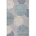 Rizzy Home Dimensions Collection New Zealand Wool Blend 5x8 Blue (DIMDI224100460508)