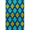 Rizzy Home Fusion Collection New Zealand Wool Blend 9x12 Blue/Teal/Green (FUSFN224700090912)