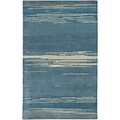 Rizzy Home Mojave Collection 100% Hard-Twist Wool 5x8 Blue (MOJMV315700090508)