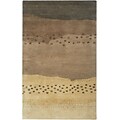 Rizzy Home Mojave Collection 100% Hard-Twist Wool 5x8 Tan/Brown (MOJMV316400040508)