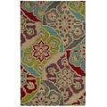 Rizzy Home Pandora Collection Twisted New Zealand Wool Blend 8x10 Multi-Colored (PANPR814500540810)