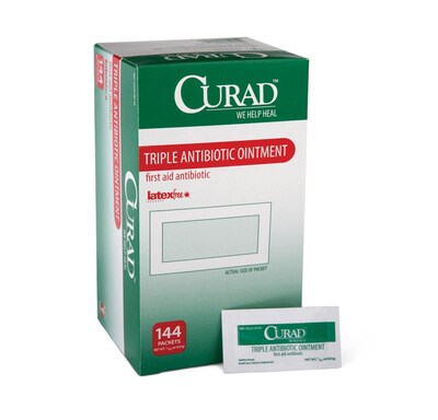 CURAD® Triple Antibiotic Ointment, .03 OZ, 144 Count