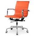 Meelano M348 Genuine Vegan Leather Executive Office Chair; Orange (348-ORN)