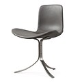 Meelano M320 Chair in Grey Italian Leather  (320-GRY)