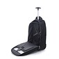 Eco Style Tech Executive Rolling Backpack for 17" Laptop, Black (ETEX-RB17)