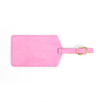 Royce Leather Luggage Tag Identification Pink in Support of Breast Cancer Research & Support(950-PIN