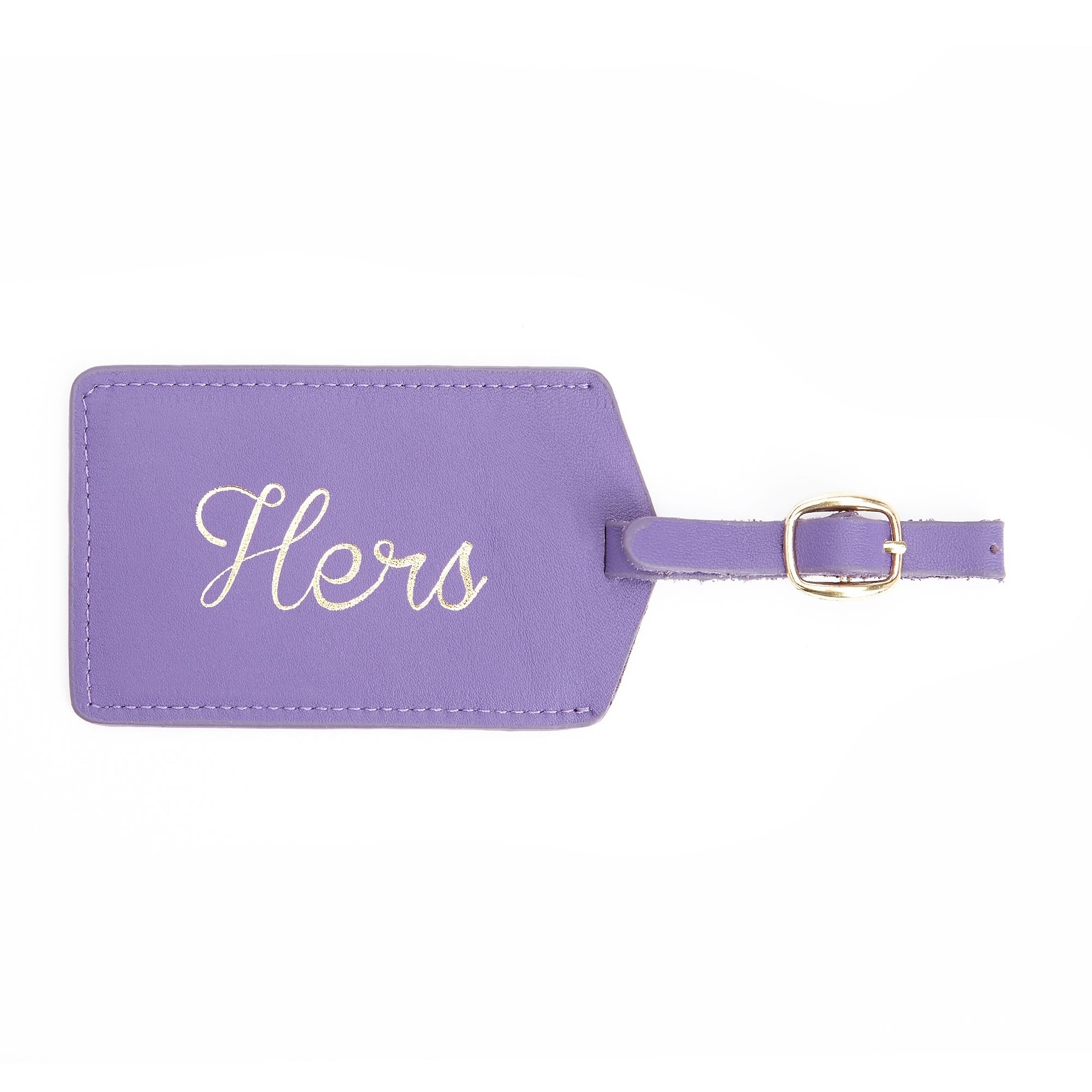 Royce Leather Luxury Luggage Hang Tag ID Hers(956-HERS-PUR)