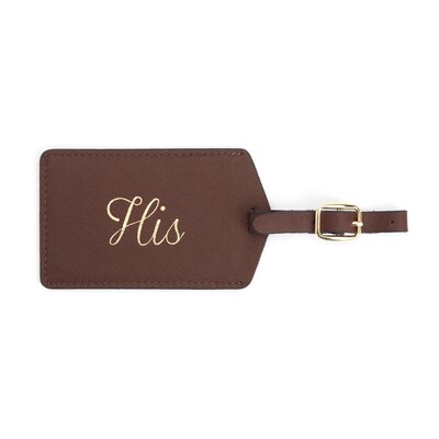 Royce Leather Luxury Luggage Hang Tag ID 'His'(956-HIS-COCO)