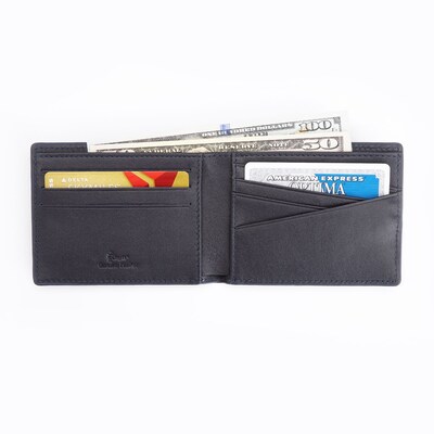 Royce Leather Mens Slim Bifold Wallet with RFID Blocking Technology(RFID-100 BLE-5)